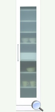 ★9/15まで出品✳️美品✳️大川家具　ホワイト食器棚　隙間家具　幅40cm スリム 食器棚 スリムボード 隙間収納 幅40cm エナメル塗装 完成品 日本製