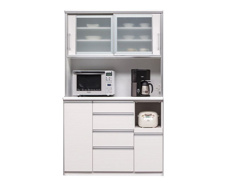 【掲載終了間近】【モイス加工付き】カップボード キッチンボード 食器棚 期間限定】【値下げ】【モイス加工付き】カップボード キッチンボード