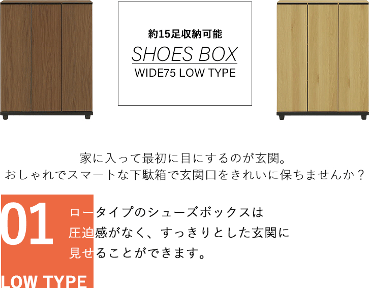 木製靴箱 ブラウン 収納力抜群 靴箱 シューズボックス ロータイプ 玄関家具 収納棚 カウンター