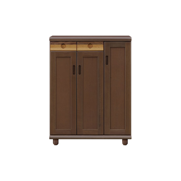 下駄箱 シューズボックス ロータイプ 幅87cm 傘立て 天然木 完成品