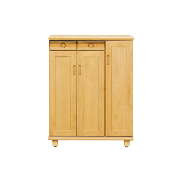 下駄箱 シューズボックス ロータイプ 幅87cm 傘立て 天然木 完成品