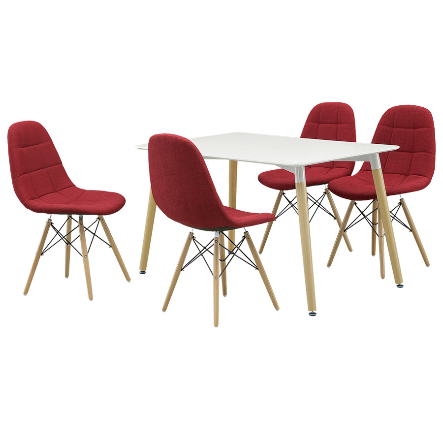 ダイニングテーブルセット 4人掛け 北欧 120 木製 チェア テーブル