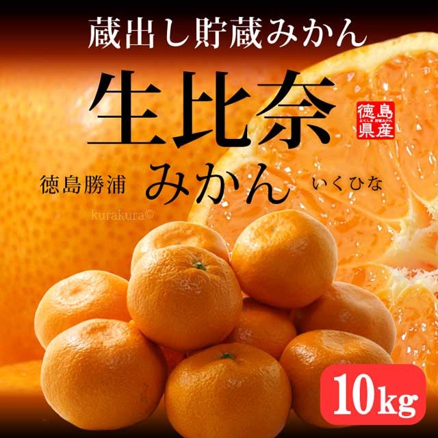 蔵出し 生比奈 みかん (約10kg) 徳島県勝浦町産 秀品 蔵出しみかん