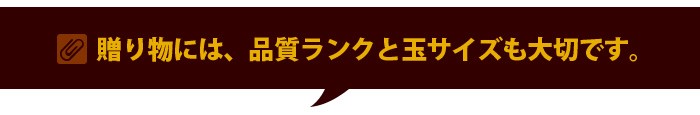 贈答リンゴに大切な等級ランクとサイズ