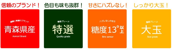 プレミアム名月リンゴ4つの条件