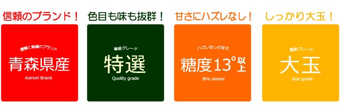 プレミアム名月リンゴ4つの条件