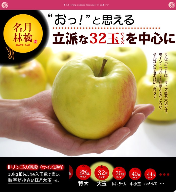 名月りんご大玉32サイズ