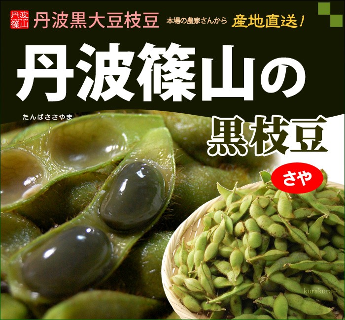 丹波篠山の黒枝豆（さや2kg）販売/通販