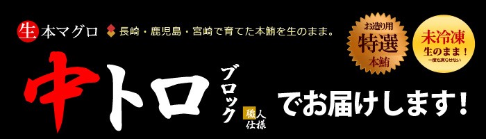 中トロブロックで販売します