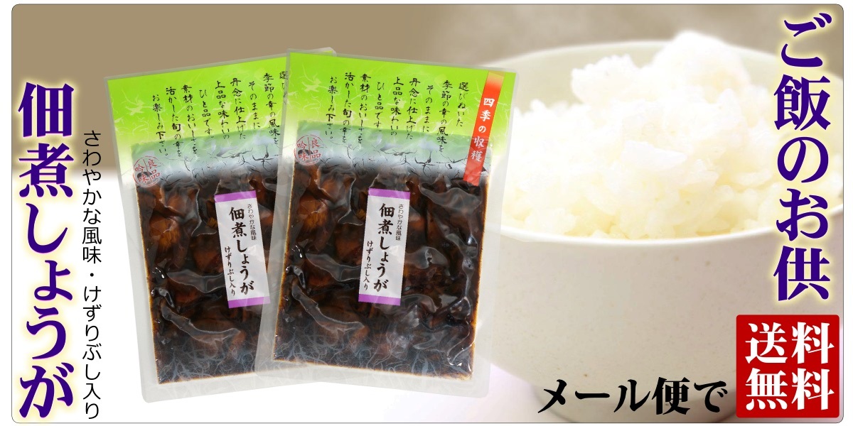 佃煮しょうが メール便