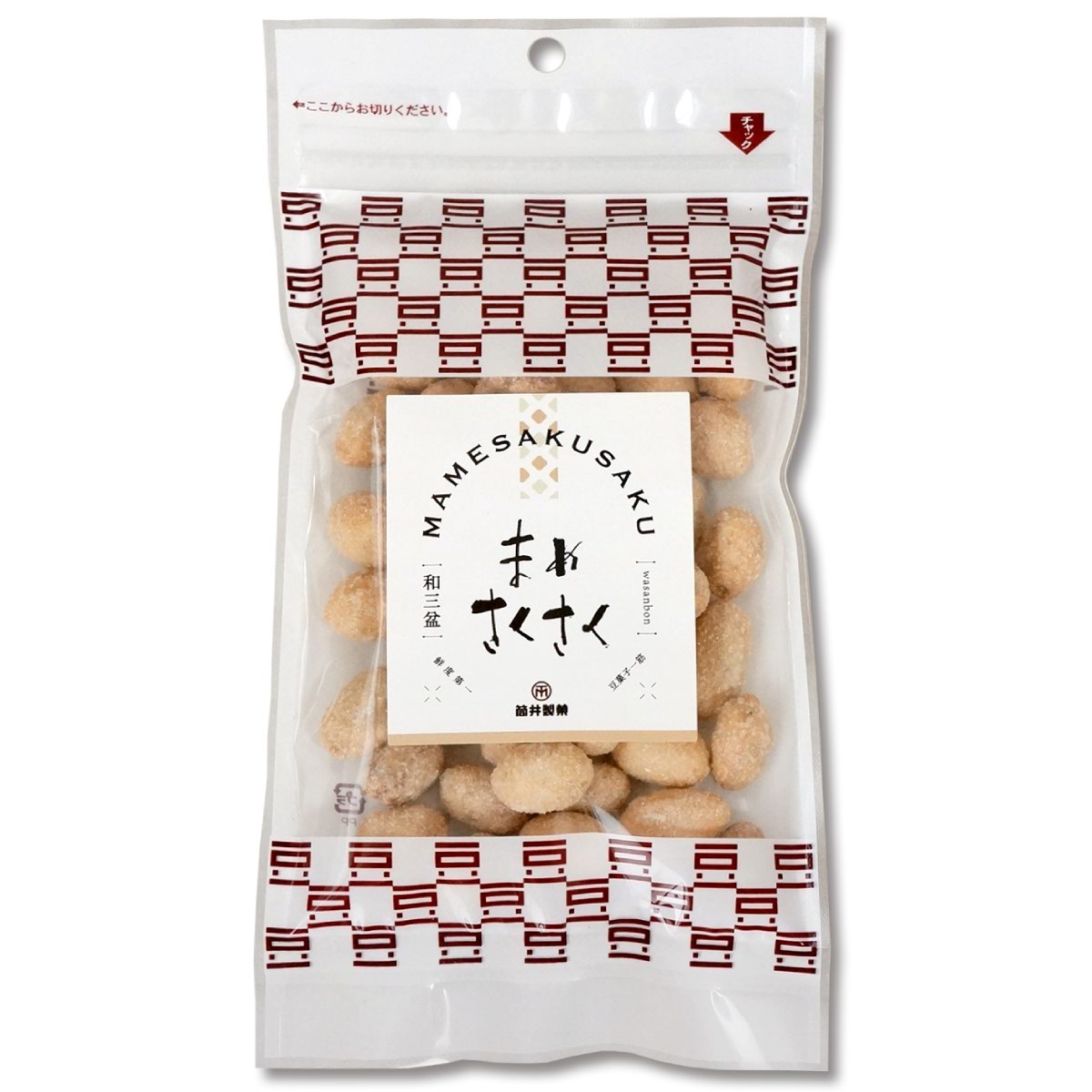 まめさくさく 和三盆 （ お茶うけ豆 豆菓子 和三盆豆 ） 70g 袋入り