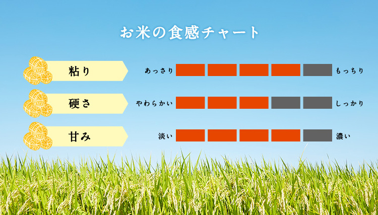 お米の食感チャート