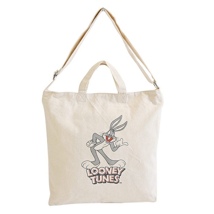 ショルダートートバッグ LOONEY TUNES トート 帆布 キャンバス 2way おしゃれ シン...