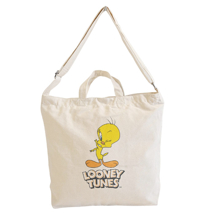 ショルダートートバッグ LOONEY TUNES トート 帆布 キャンバス 2way おしゃれ シン...