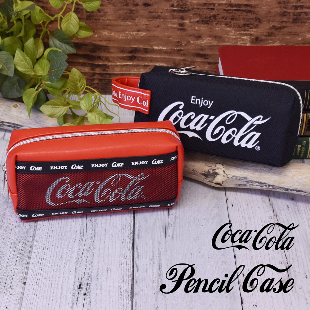 ペンケース 筆箱 メッシュ おしゃれ ポーチ コカコーラ Coca Cola 大