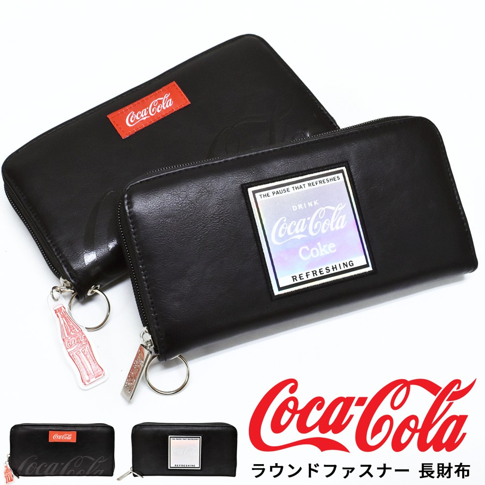 長財布 財布 レディース メンズ コカコーラ Coca Cola ラウンド