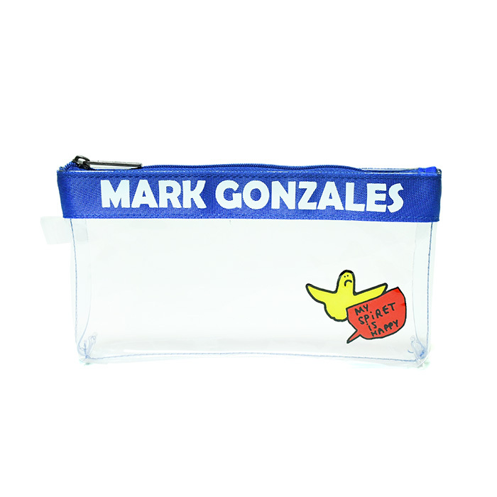 ペンケース 筆箱 マークゴンザレス Mark Gonzales ふでばこ 小物入れ クリア かっこいい ストリート 大容量 シンプル 男女兼用  ゴンザレス マルチポーチ