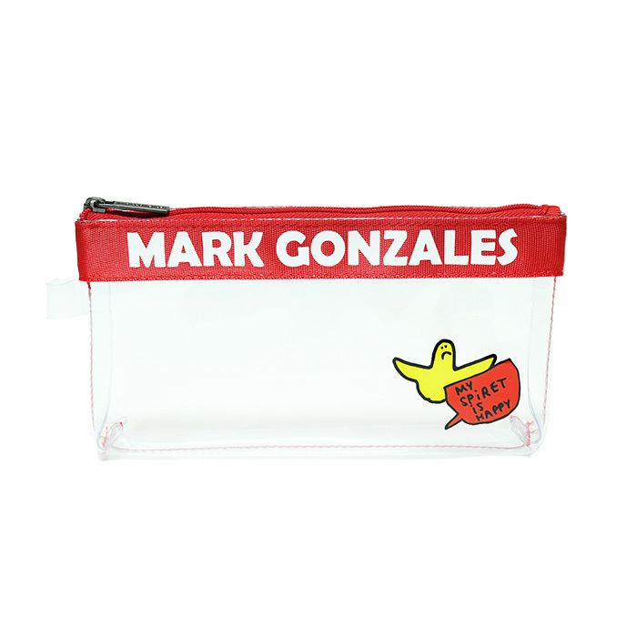 ペンケース 筆箱 マークゴンザレス Mark Gonzales  ふでばこ 小物入れ クリア かっこ...