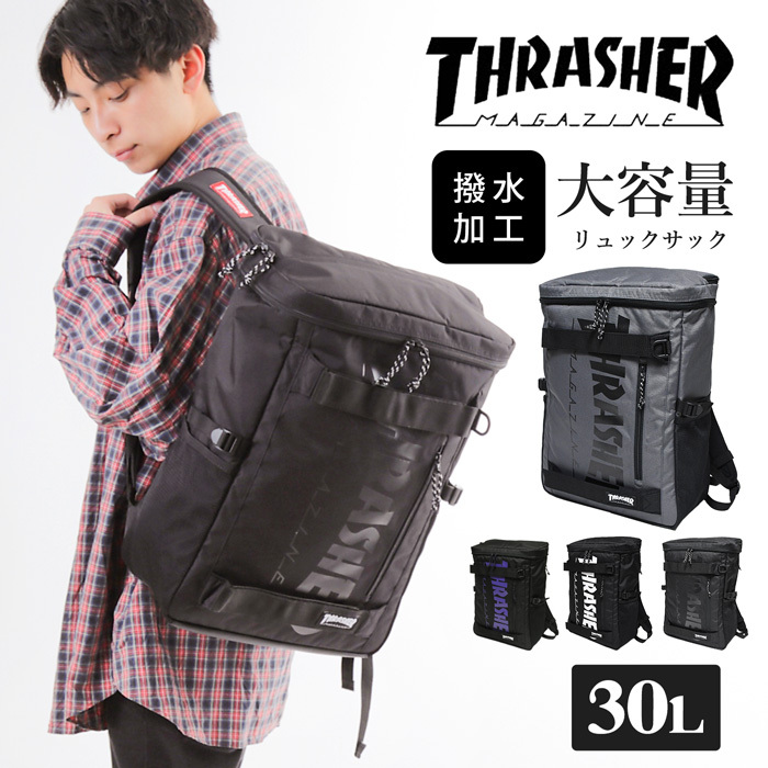 リュック リュックサック スラッシャー THRASHER メンズ レディース 黒