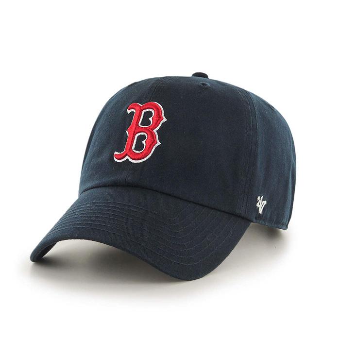 帽子 47Brand アジャスタブル キャップ プロスポーツリーグ ボストン・レッドソックス アメリカ フリーサイズ CLEAN UP クリーンナップ