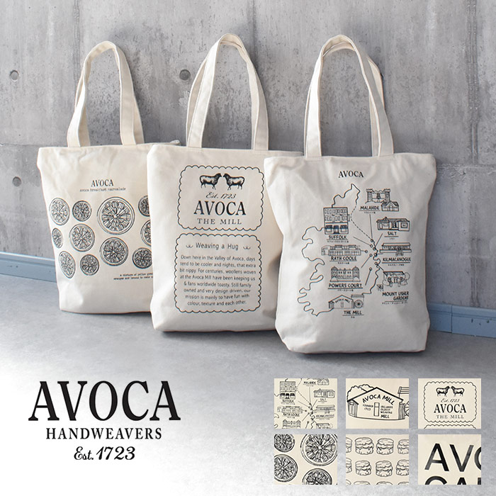 トートバッグ AVOCA シンプル ロゴ レディース メンズ A4 大きい