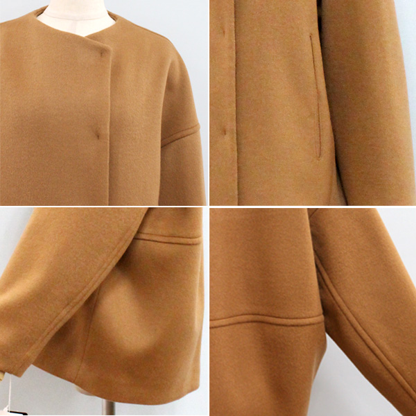 BALLSEY ボールジィ キャメル カシミヤ100％コート Mサイズ ボールジィ Ballsey ウールカシミヤビーバー ショートコクーンコート