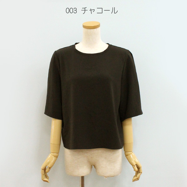 30%OFF Dignite collier ディニテ コリエ 80268316 ストレッチシフォン スリーブ タック ブラウス | Dignite collier | 01