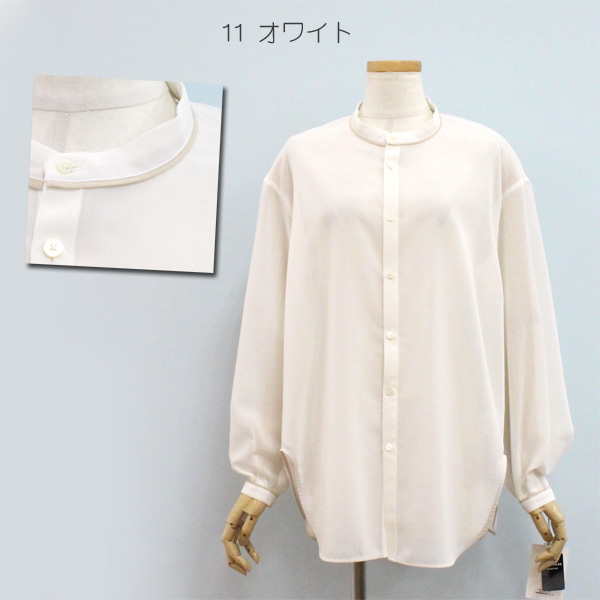 30％OFF MACPHEE マカフィー TOMORROWLAND トゥモローランド 12-01-54-01003 T/W VOILE ボリューム スリーブ チュニック ブラウス | MACPHEE | 01