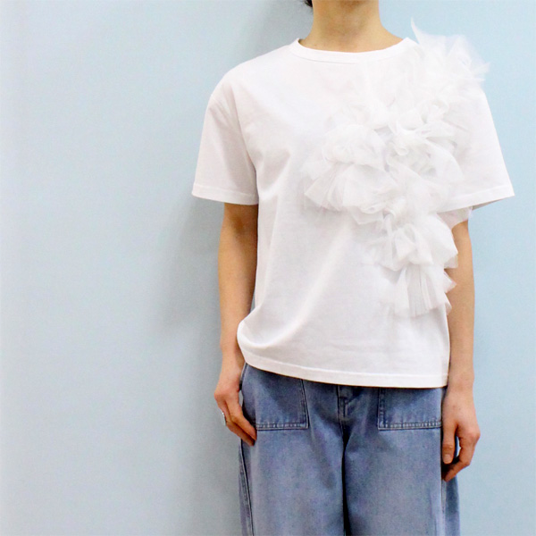 MARIED'OR（マリードール） 25478 チュール モチーフ Tシャツ : Open