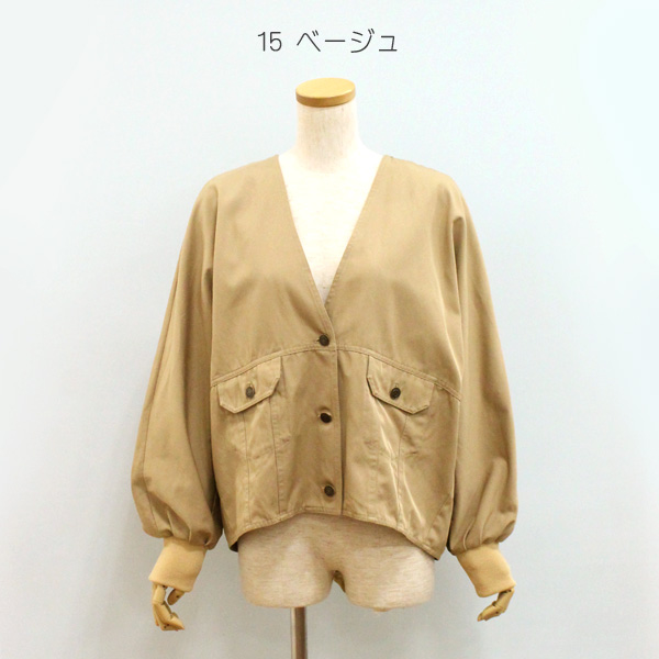パシオーネ　ドルマンジャケット　ゆったり　ブラック PASSIONE（パシオーネ） 30%OFF PASSIONE 616432 ノーカラー ドルマン