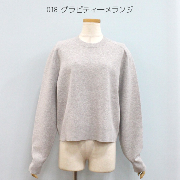 Theory セオリー 6101718 クロップドクルーネックセーター | theory | 01