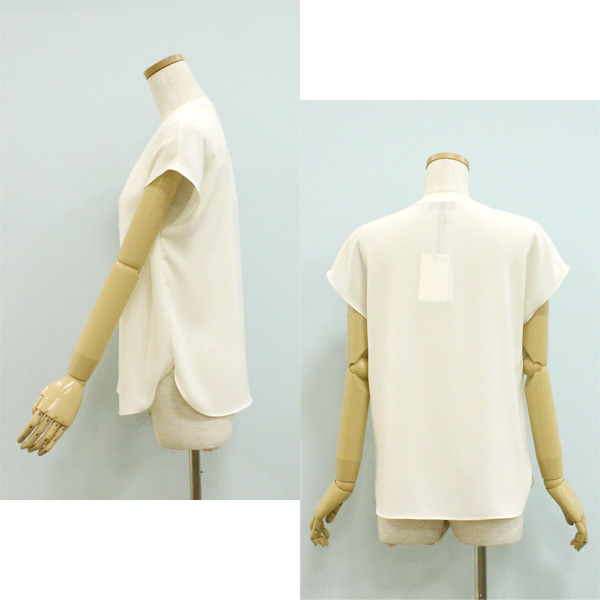 theory（セオリー） 6208216 スキッパー ネック プルオーバー ブラウス