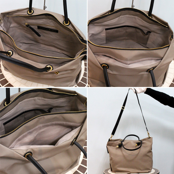 ヴィオラドーロ トートバッグ ノットハンドル ナイロン 肩掛け VIOLAd'ORO（ヴィオラドーロ） V-2204 ノットハンドル ナイロン トート