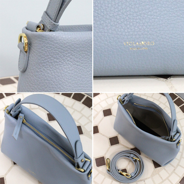 VIOLAd'ORO（ヴィオラドーロ） V-1558 イタリアン Wフェイス レザー