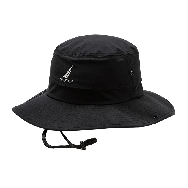 NAUTICA ノーティカ バケット ハット BUCKET HAT 帽子 メンズ レディース ユニセックス ストリート ノーチカ ギフト ナイロン バケハ ロゴ ベージュ ブラック | NAUTICA | 02
