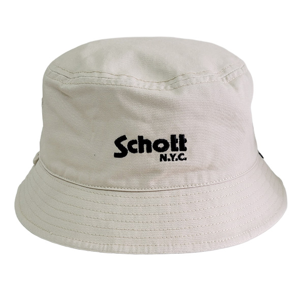 Schott NYC ショット ベーシック バケットハット バケハ ロゴ 帽子 ワンポイント コットンツイルハット メンズ レディース N.Y.C ユニセックス | Schott N.Y.C | 02
