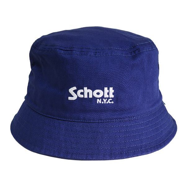 Schott NYC ショット ベーシック バケットハット バケハ ロゴ 帽子 ワンポイント コットンツイルハット メンズ レディース N.Y.C ユニセックス | Schott N.Y.C | 04
