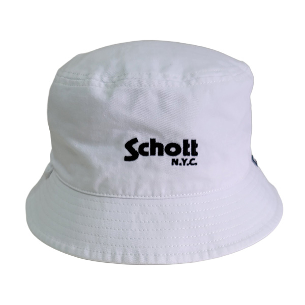 Schott NYC ショット ベーシック バケットハット バケハ ロゴ 帽子 ワンポイント コットンツイルハット メンズ レディース N.Y.C ユニセックス | Schott N.Y.C | 01