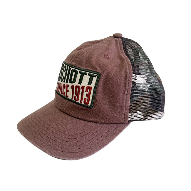 Schott NYC ショット ウォッシュド ワッペン メッシュキャップ コットン カモフラ柄 | Schott N.Y.C | 02