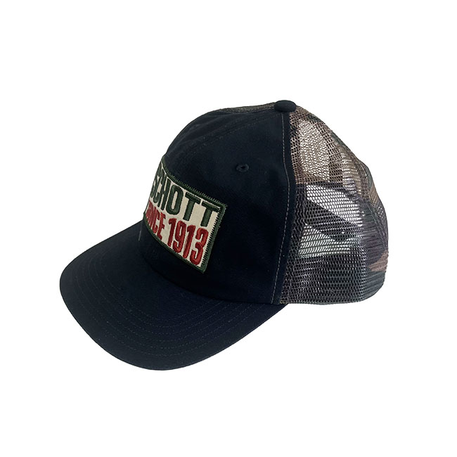 Schott NYC ショット ウォッシュド ワッペン メッシュキャップ コットン カモフラ柄 | Schott N.Y.C | 01