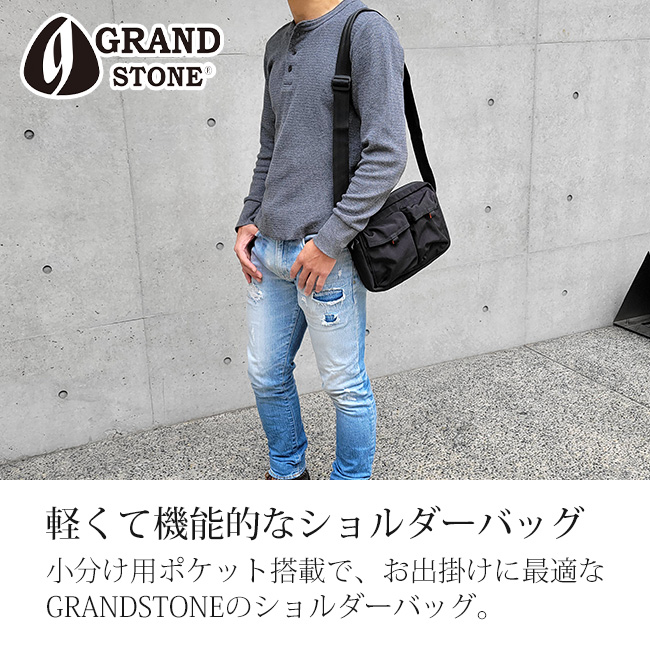 GRAND STONE（グランドストーン） シンプル ショルダーバッグ 斜め掛け