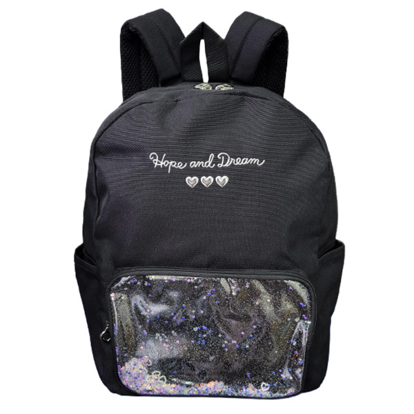 Kids Foret キッズフォーレ 推し活 リュックサック 女子 女の子 リュック キッズ ジュニア 透明窓 ラメ キラキラ かわいい 推し 通園 通学 入園 入学 プレゼント | Kids Foret | 03
