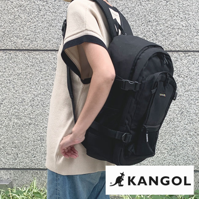 KANGOL カンゴール リュックサック リュック 黒 通学リュック 大