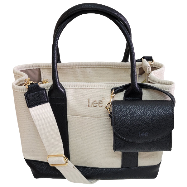 Lee（リー） 2WAY トートバッグ ポーチ付き ミニバッグ付き レディース
