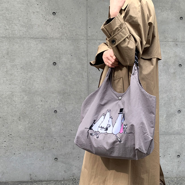 MOOMIN ムーミン トートバッグ エコバッグ ナイロン 手提げ 軽量