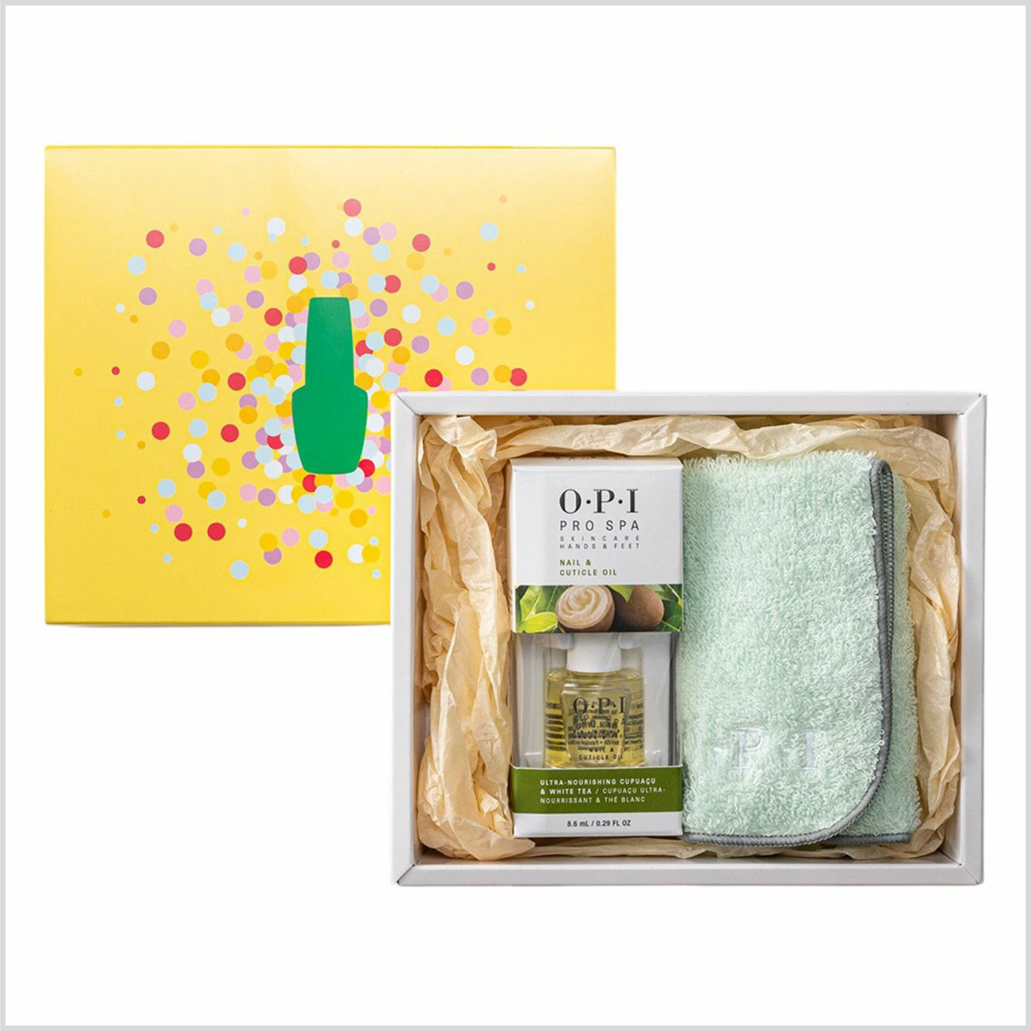 O.P.I PRO SPA ハンド＆フットケア スパルーチェなど8点セット O・P・I（オーピーアイ） OPI公式 ネイルオイル 【今治タオルハンカチ