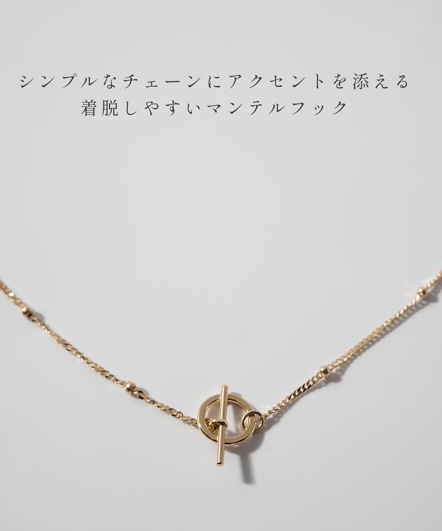 Ops. 10K ゴールド ネックレス チェーン レディース シンプル