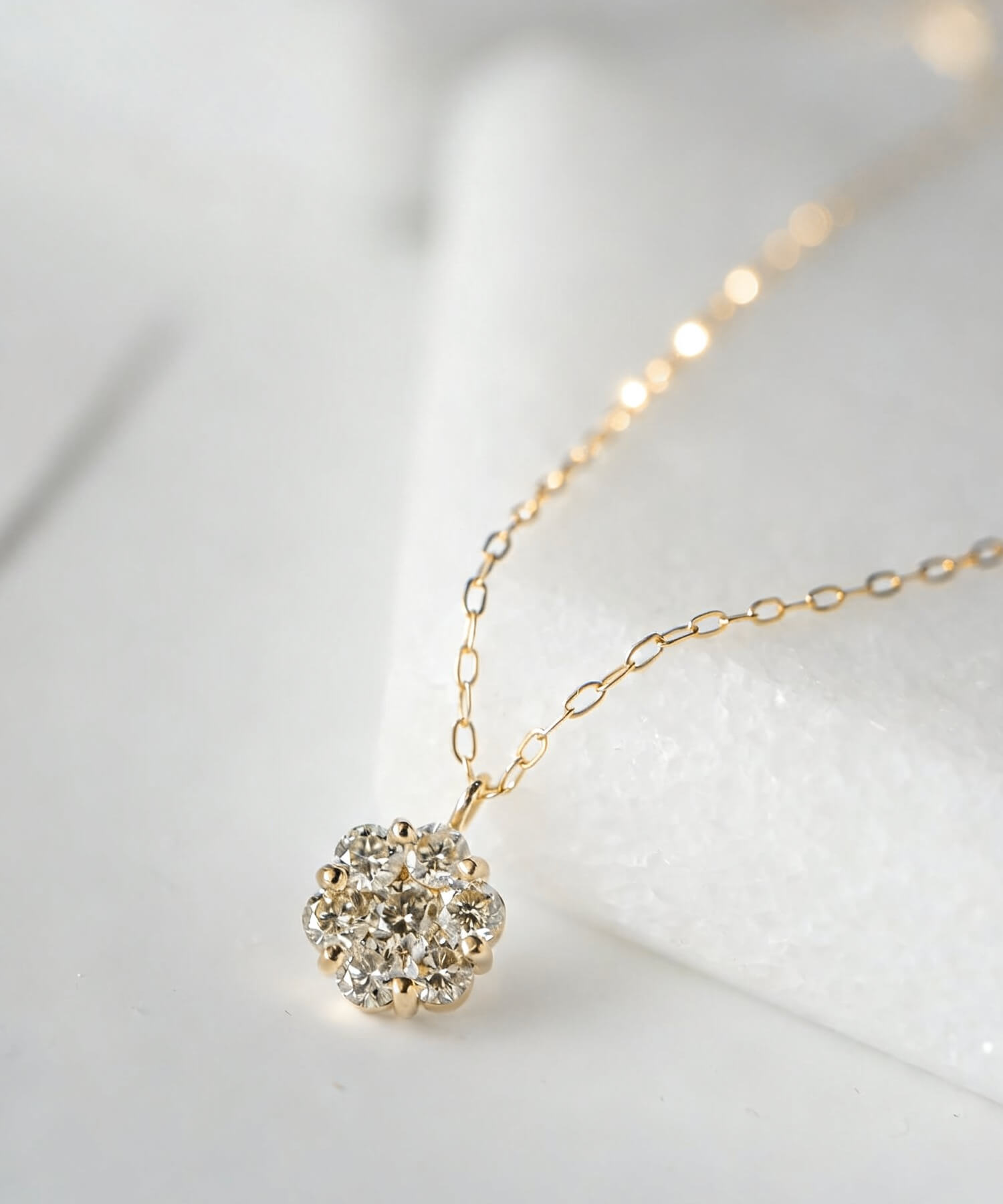 爆買 ダイヤ 18k チェーン ネックレス レディース 金属アレルギー 【asteri-merope アステリ・メロぺ】 ダイヤモンド k18 ネックレス 18金 クリスマス ギの画像