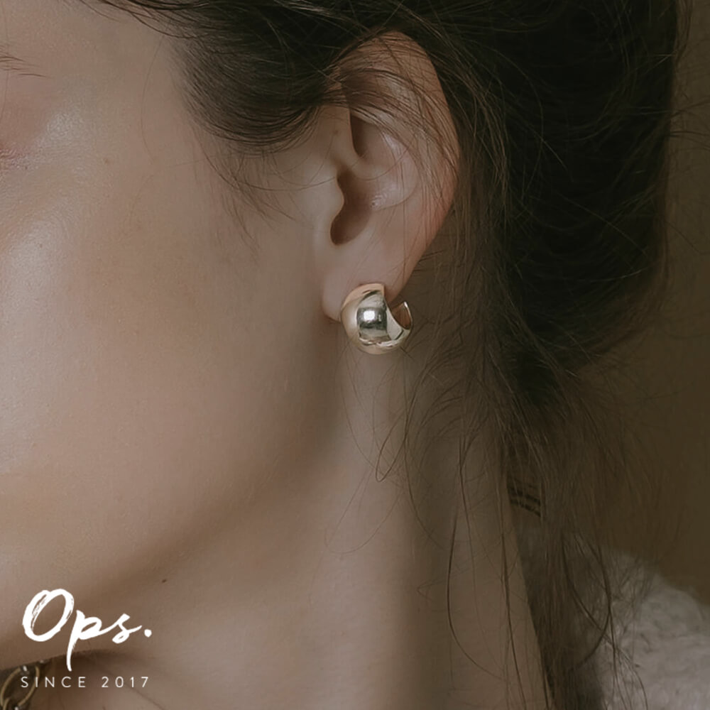 Ops.（オプス） ピアス レディース 18K k18 シルバー925 シルバー