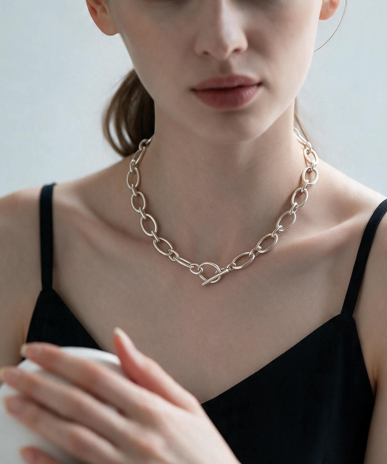 Ops.(オプス) ネックレス チェーン チョーカー シルバー925 k18 18金 Ops.(オプス) ネックレス チェーン チョーカー シルバー925 k18 18金